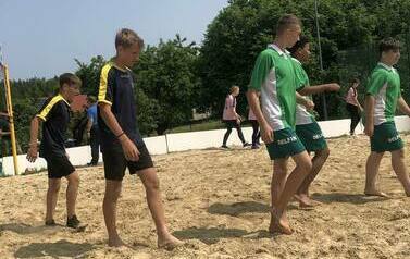 Powiatowe Igrzyska Młodzieży w Piłce Siatkowej Plażowej w Mikołajkach Pomorskich 22
