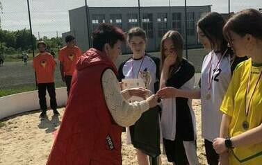 Powiatowe Igrzyska Młodzieży w Piłce Siatkowej Plażowej w Mikołajkach Pomorskich 26