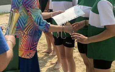 Powiatowe Igrzyska Młodzieży w Piłce Siatkowej Plażowej w Mikołajkach Pomorskich 39