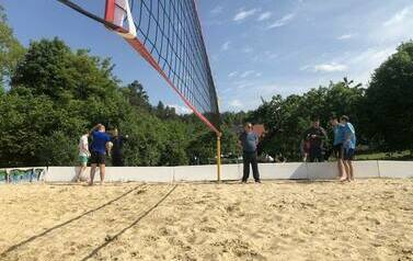 Powiatowe Igrzyska Młodzieży w Piłce Siatkowej Plażowej w Mikołajkach Pomorskich 52