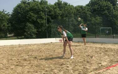 Powiatowe Igrzyska Młodzieży w Piłce Siatkowej Plażowej w Mikołajkach Pomorskich 56