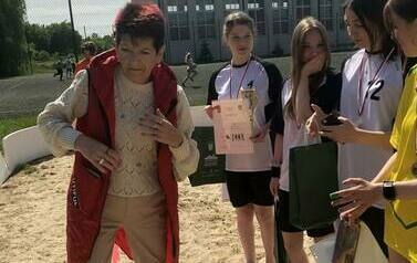 Powiatowe Igrzyska Młodzieży w Piłce Siatkowej Plażowej w Mikołajkach Pomorskich 60