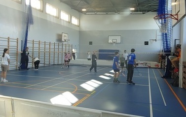 Powiawtowe Igrzyska dzieci i Młodzieży w Druzynowym Badminton w Mikołajkach Pomorskich 49