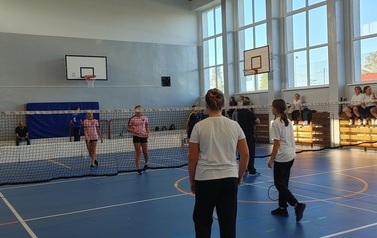Powiawtowe Igrzyska dzieci i Młodzieży w Druzynowym Badminton w Mikołajkach Pomorskich 69
