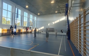 Powiawtowe Igrzyska dzieci i Młodzieży w Druzynowym Badminton w Mikołajkach Pomorskich 92