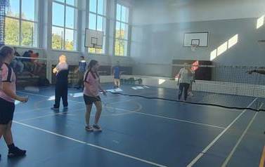 12.10.2022 r. - Powiawtowe Igrzyska dzieci i Młodzieży w Drużynowym Badminton w Mikołajkach Pomorskich 12