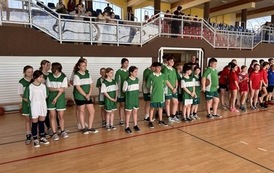 Powiatowe Igrzyska Dzieci w Koszyk&oacute;wce w kategorii dziewcząt i chłopc&oacute;w, w Sztumie 55