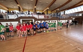 Powiatowe Igrzyska Dzieci w Koszyk&oacute;wce w kategorii dziewcząt i chłopc&oacute;w, w Sztumie 57