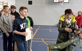 Powiatowe Igrzyska Młodzieży w Piłce Siatkowej w kategorii dziewcząt i chłopc&oacute;w w Mikołajkach Pomorskich 31