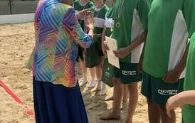 Powiatowe Igrzyska Młodzieży w Piłce Siatkowej Plażowej w Mikołajkach Pomorskich 3