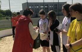 Powiatowe Igrzyska Młodzieży w Piłce Siatkowej Plażowej w Mikołajkach Pomorskich 20