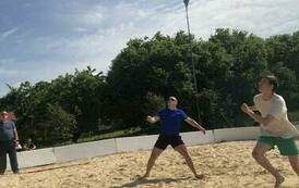 Powiatowe Igrzyska Młodzieży w Piłce Siatkowej Plażowej w Mikołajkach Pomorskich 44