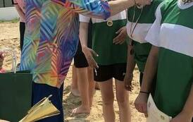 Powiatowe Igrzyska Młodzieży w Piłce Siatkowej Plażowej w Mikołajkach Pomorskich 82