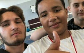 Powiawtowe Igrzyska dzieci i Młodzieży w Druzynowym Badminton w Mikołajkach Pomorskich 19