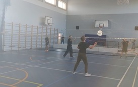 Powiawtowe Igrzyska dzieci i Młodzieży w Druzynowym Badminton w Mikołajkach Pomorskich 85