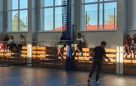 Powiawtowe Igrzyska dzieci i Młodzieży w Druzynowym Badminton w Mikołajkach Pomorskich 88