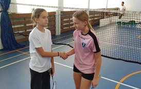 Powiawtowe Igrzyska dzieci i Młodzieży w Druzynowym Badminton w Mikołajkach Pomorskich 97