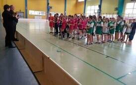 P&oacute;łfinal Wojew&oacute;dzkich Igrzysk Dzieci w Unihokeju w kategorii dziewcząt w Prabutach 6