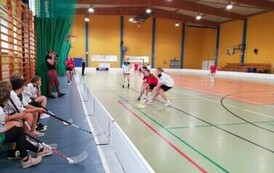 P&oacute;łfinal Wojew&oacute;dzkich Igrzysk Młodzieży w Unihokeju w kategorii dziewcząt w Prabutach 5