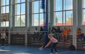 12.10.2022 r. - Powiawtowe Igrzyska dzieci i Młodzieży w Drużynowym Badminton w Mikołajkach Pomorskich 24