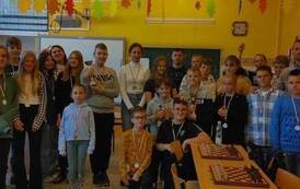 10.10.2022 r. - Powiatwe Igrzyska Dzieci i Młodzieży w Drużynowych Szachach w Myślicach 5