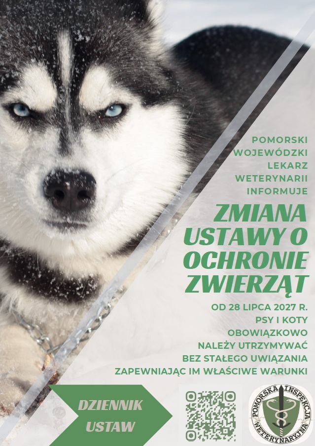 Ulotka dot. zmiany ustawy o&nbsp;ochronie zwierząt, kt&oacute;ra wejdzie w&nbsp;życie od 28.07.2027r.
