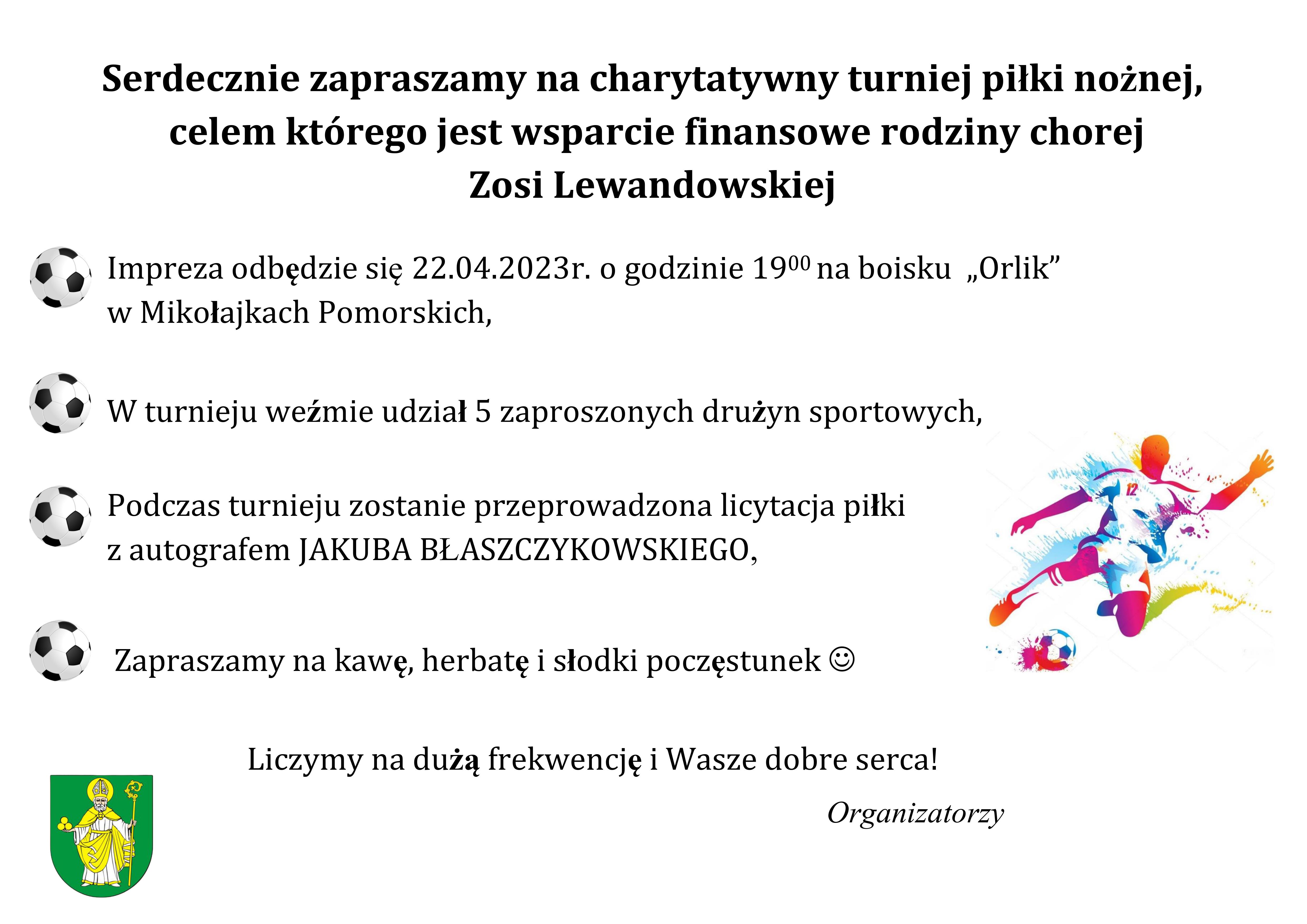 Plakat turniej charytatywny