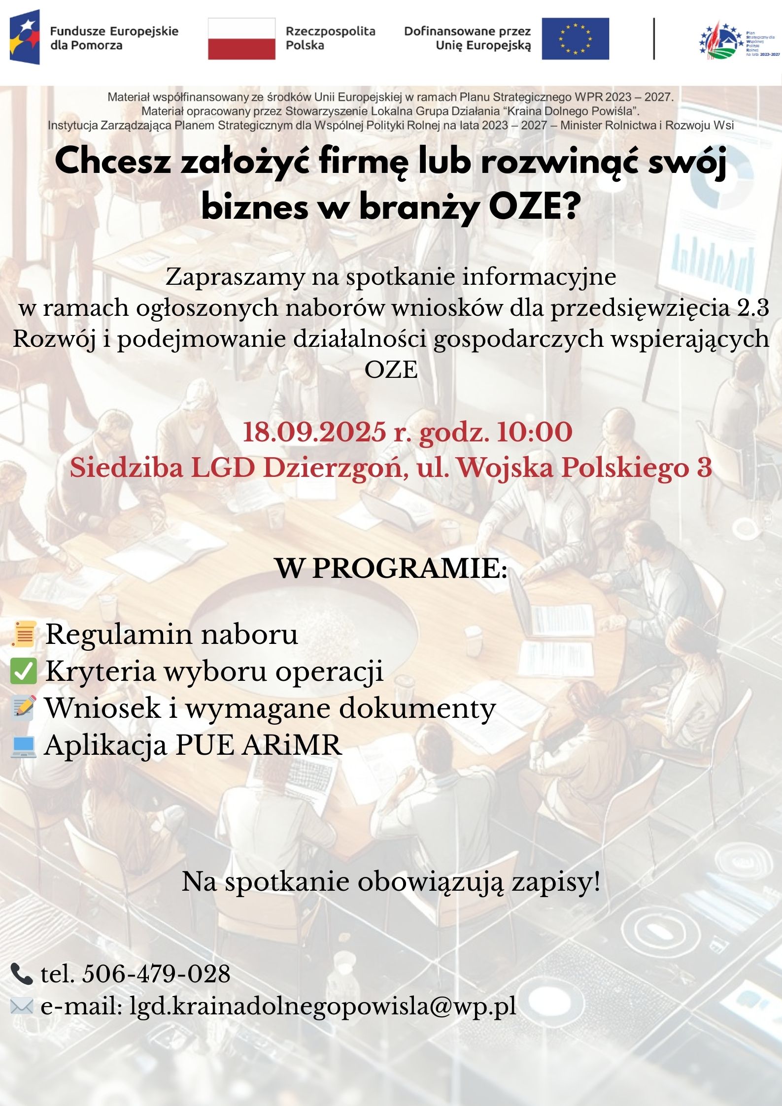 Rozw&oacute;j i&nbsp;podejmowanie działalności gospodarczych wspierających OZE