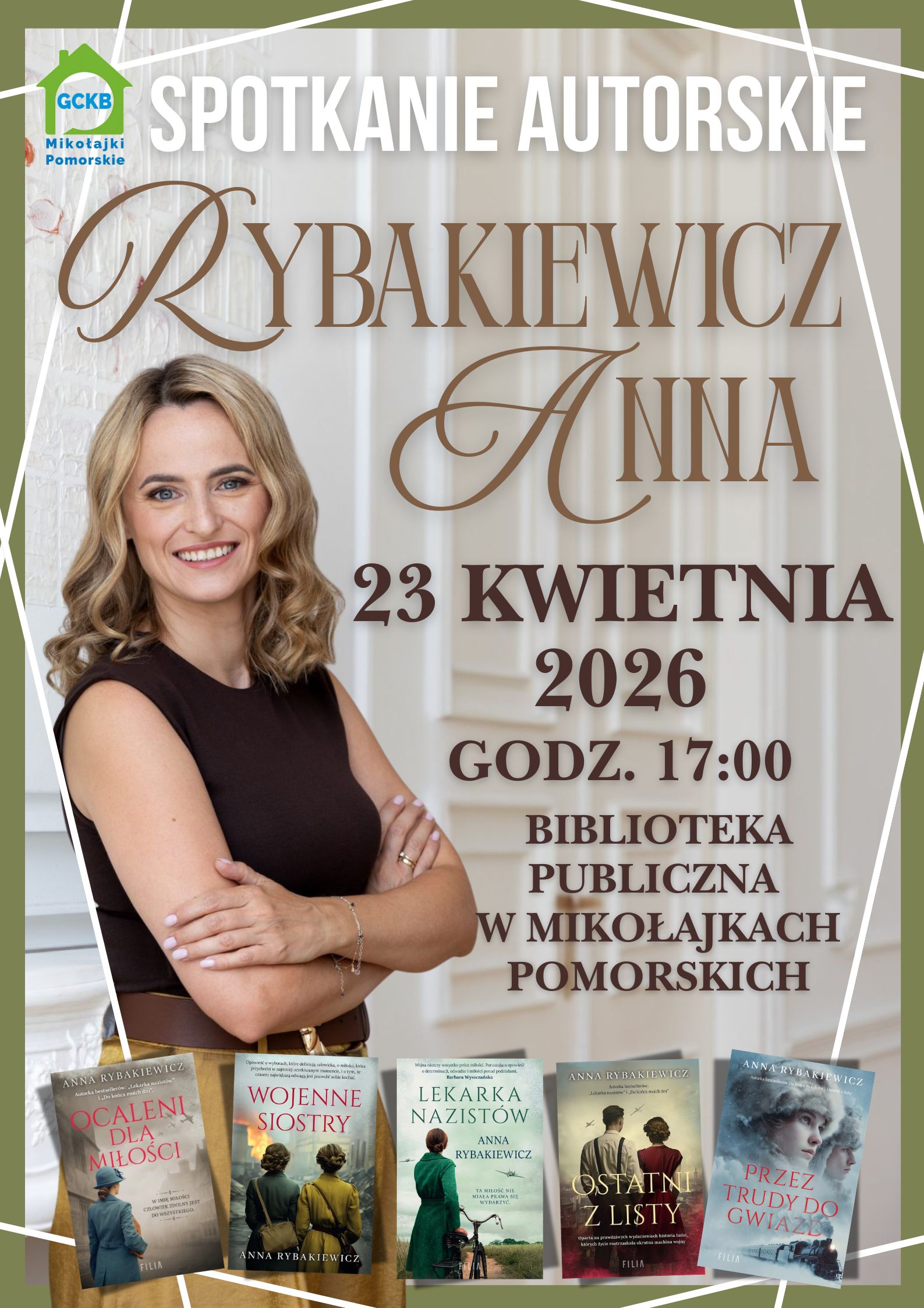 Wiecz&oacute;r z&nbsp;bestsellerową autorką &ndash; spotkanie z&nbsp;Anną Rybakiewicz! &nbsp;