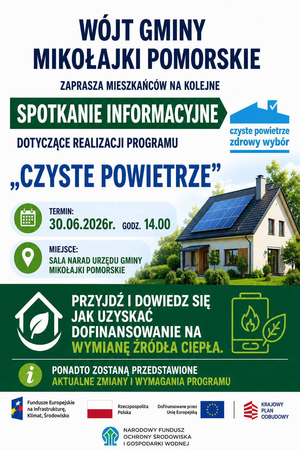 Spotkanie informacyjne dotyczące programu &bdquo;Czyste Powietrze&rdquo;