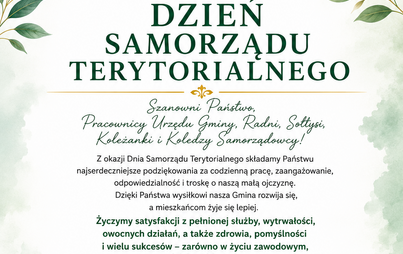 27 maja – Dzień Samorządu Terytorialnego