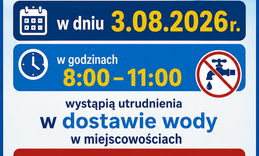 Utrudnienia w dostawie wody w miejscowościach Krasna Łąka, Dworek i Perklice