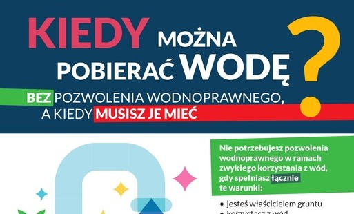 Zasady poboru wody - plakat informacyjny