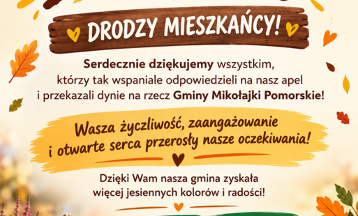 Dziękujemy za przekazane dynie!